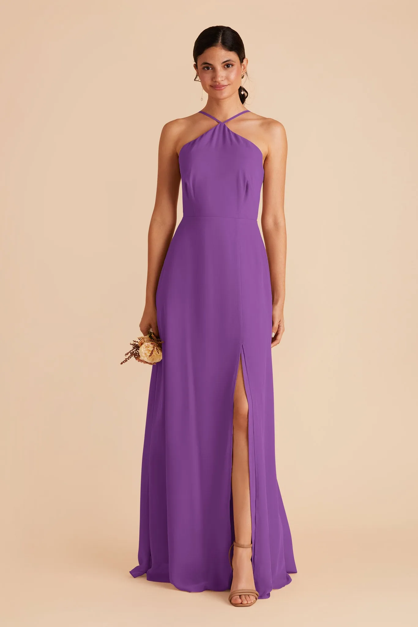 Juliet Chiffon Dress - Amethyst sold by Birdy Grey product image thumbnail 4