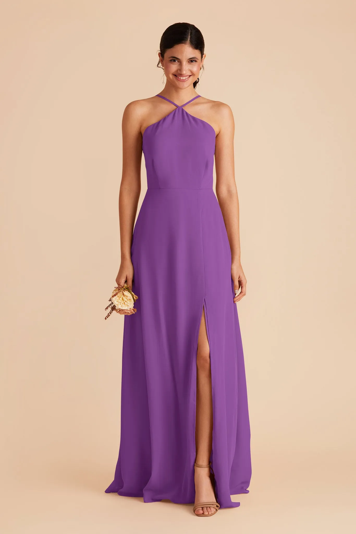 Juliet Chiffon Dress - Amethyst sold by Birdy Grey product image thumbnail 3