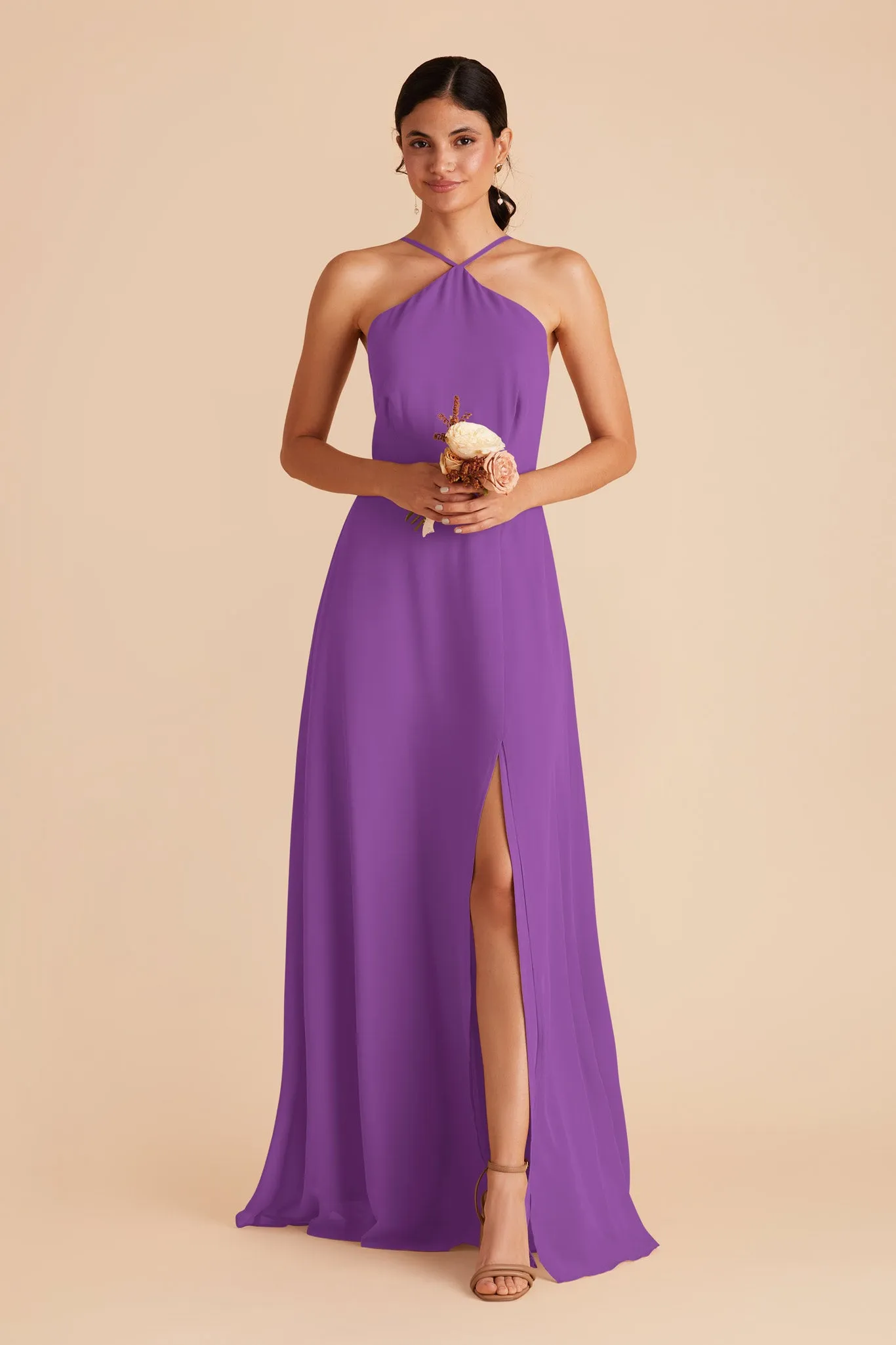 Juliet Chiffon Dress - Amethyst sold by Birdy Grey product image thumbnail 2