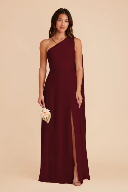 Melissa Chiffon Dress - Cabernet sold by Birdy Grey