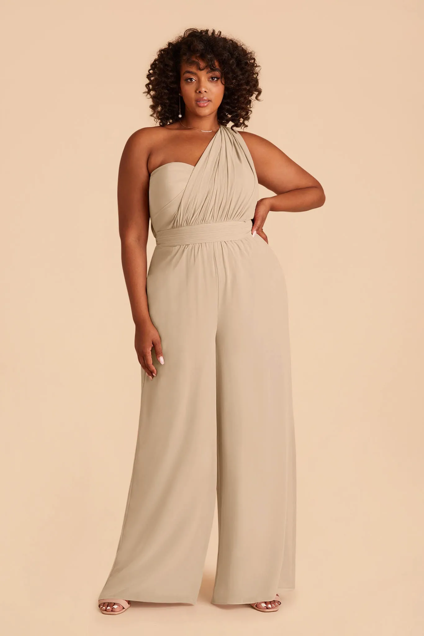 Gigi Convertible Jumpsuit - Almond sold by Birdy Grey product image thumbnail 2