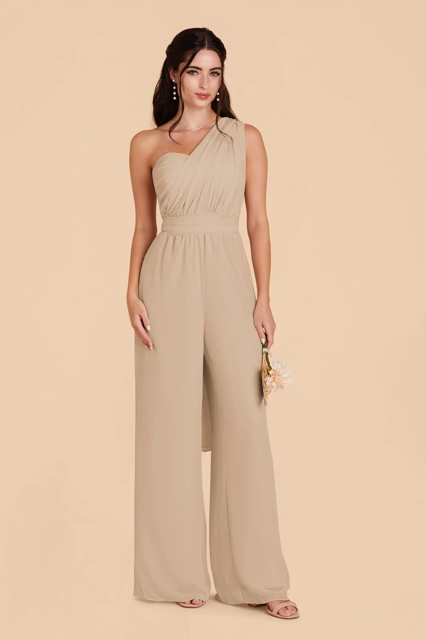 Gigi Convertible Jumpsuit - Almond sold by Birdy Grey product image thumbnail 4