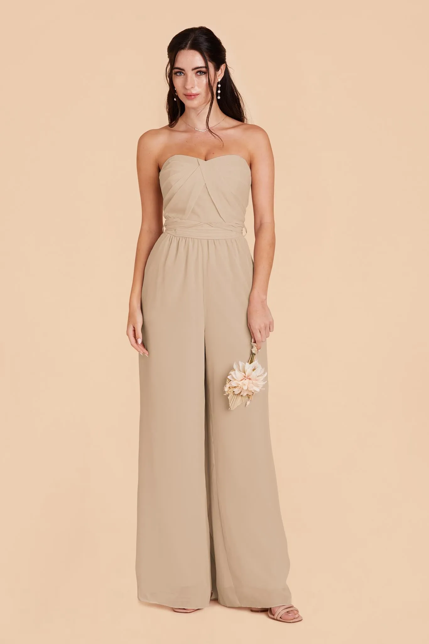 Gigi Convertible Jumpsuit - Almond sold by Birdy Grey product image thumbnail 5