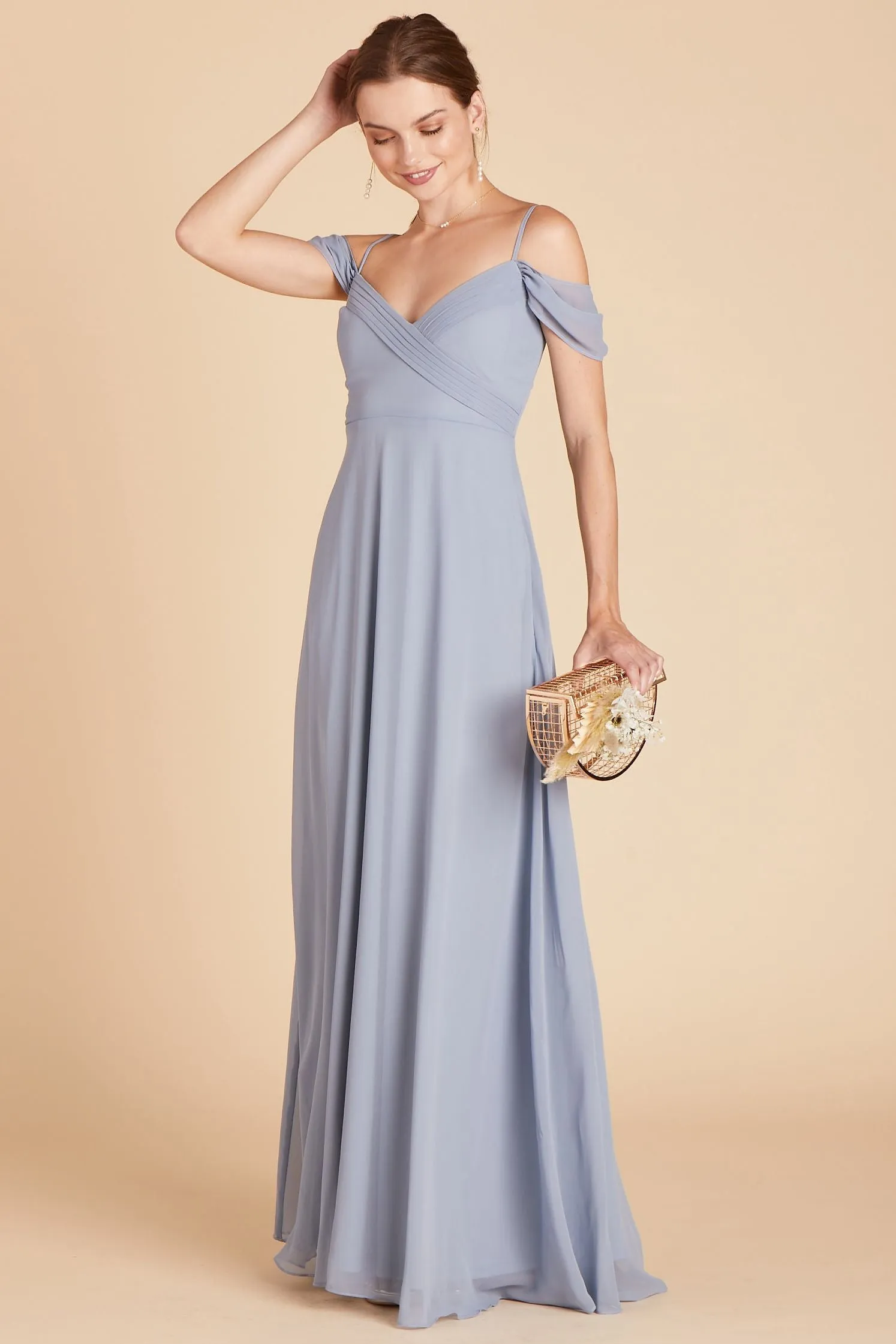 Spence Convertible Dress - Dusty Blue sold by Birdy Grey product image thumbnail 4