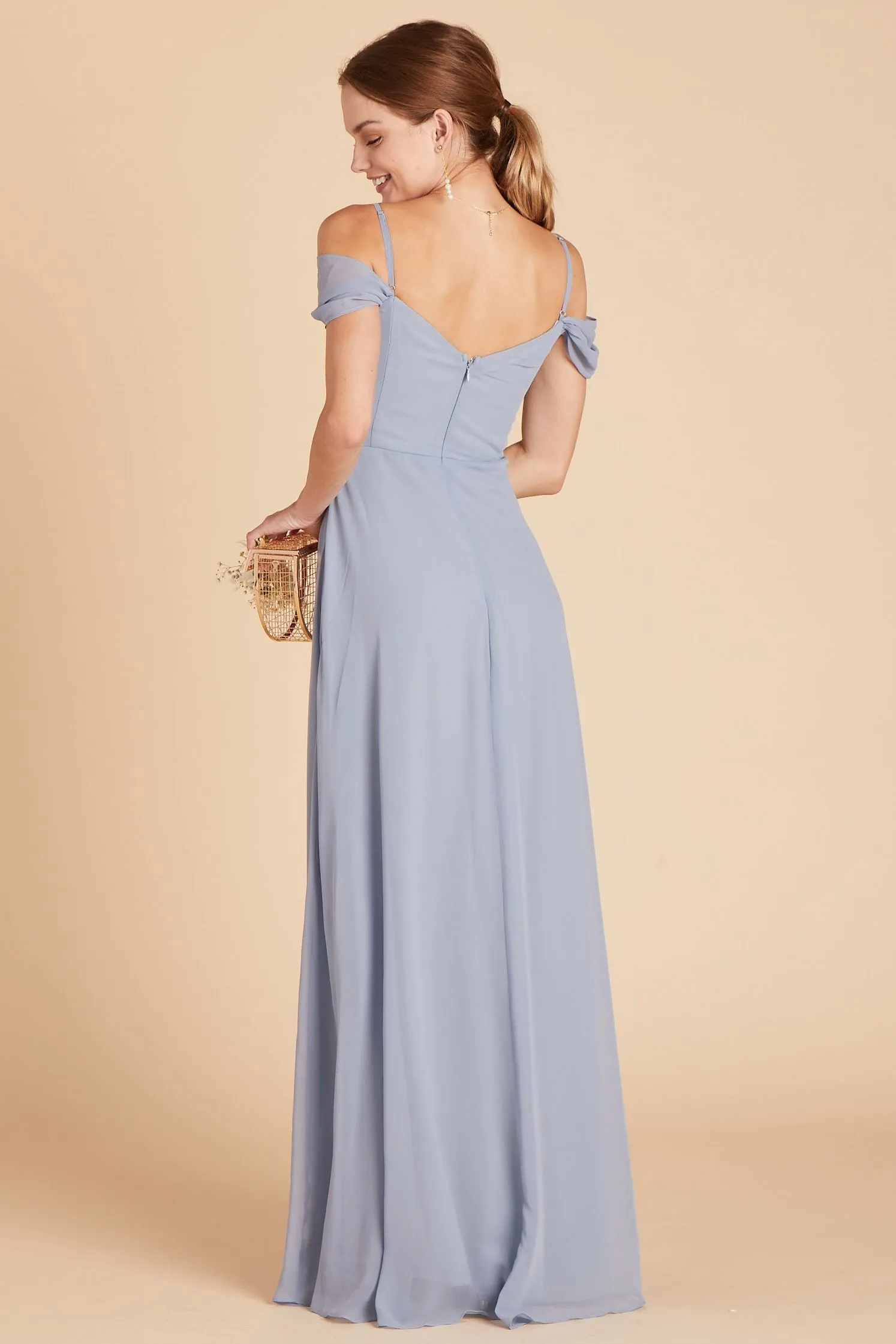 Spence Convertible Dress - Dusty Blue sold by Birdy Grey product image thumbnail 5