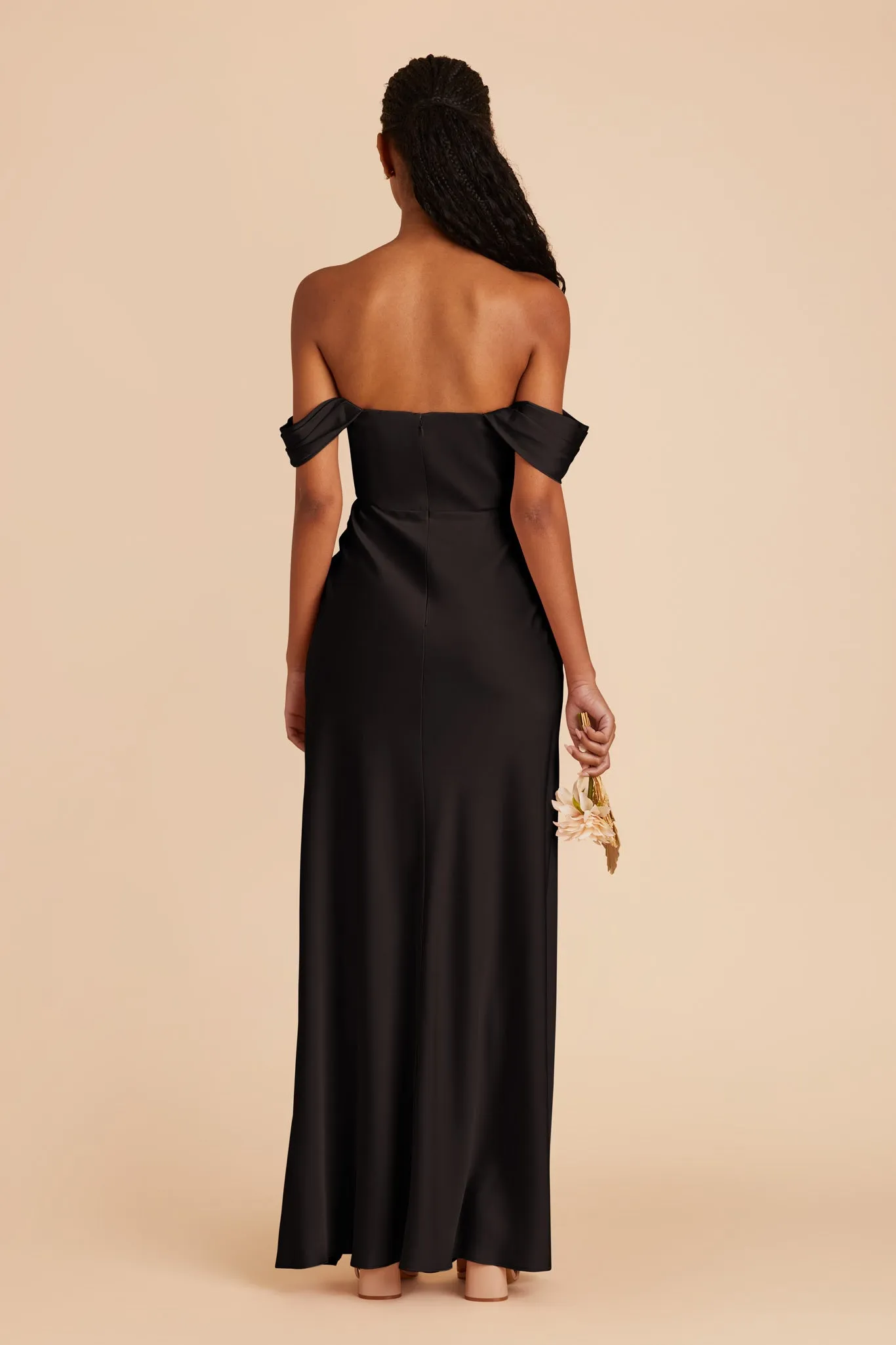 Mia Matte Satin Convertible Dress - Black sold by Birdy Grey product image thumbnail 5