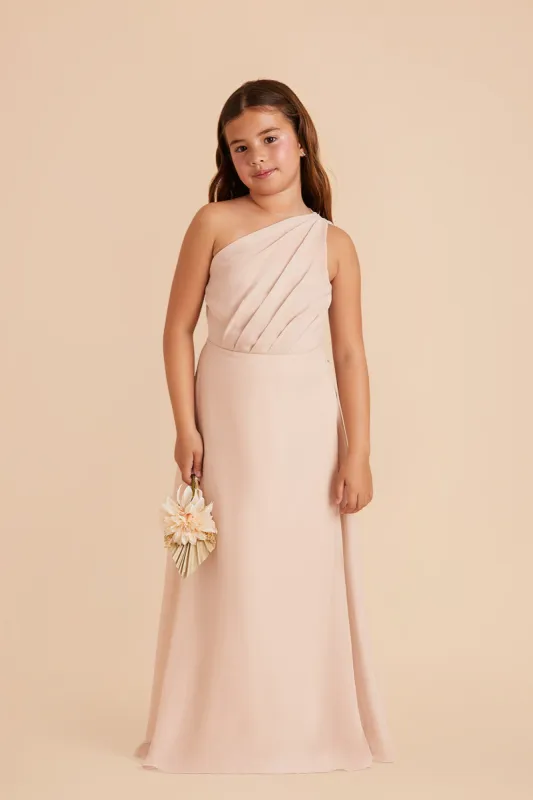 Kiara Junior Chiffon Dress - Pale Blush sold by Birdy Grey