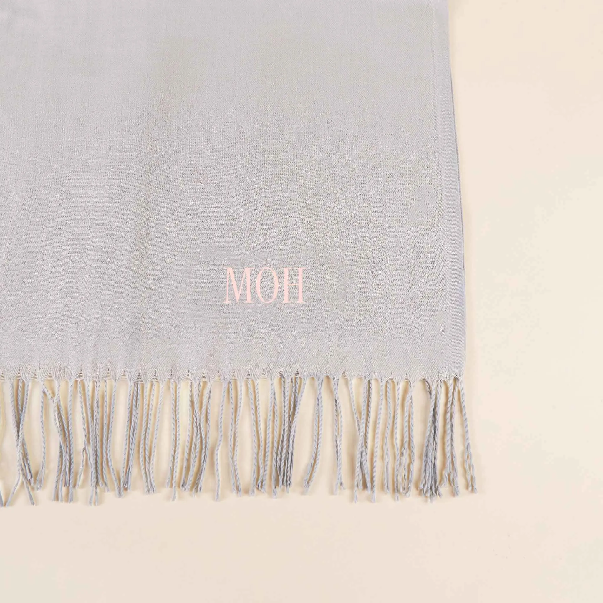 Shawl With Fringe - Beige sold by Birdy Grey product image thumbnail 2