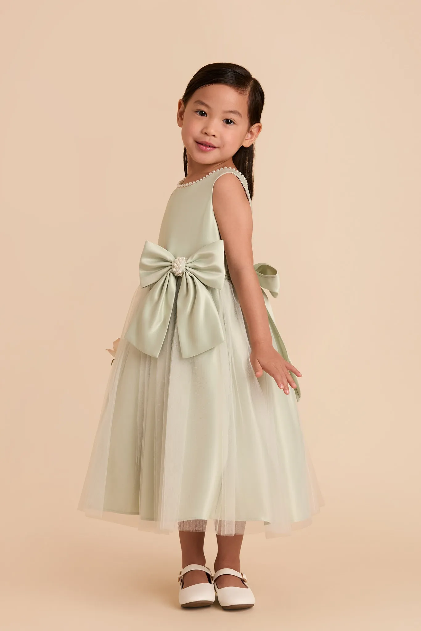 Fern Flower Girl Dress - Sage sold by Birdy Grey product image thumbnail 2