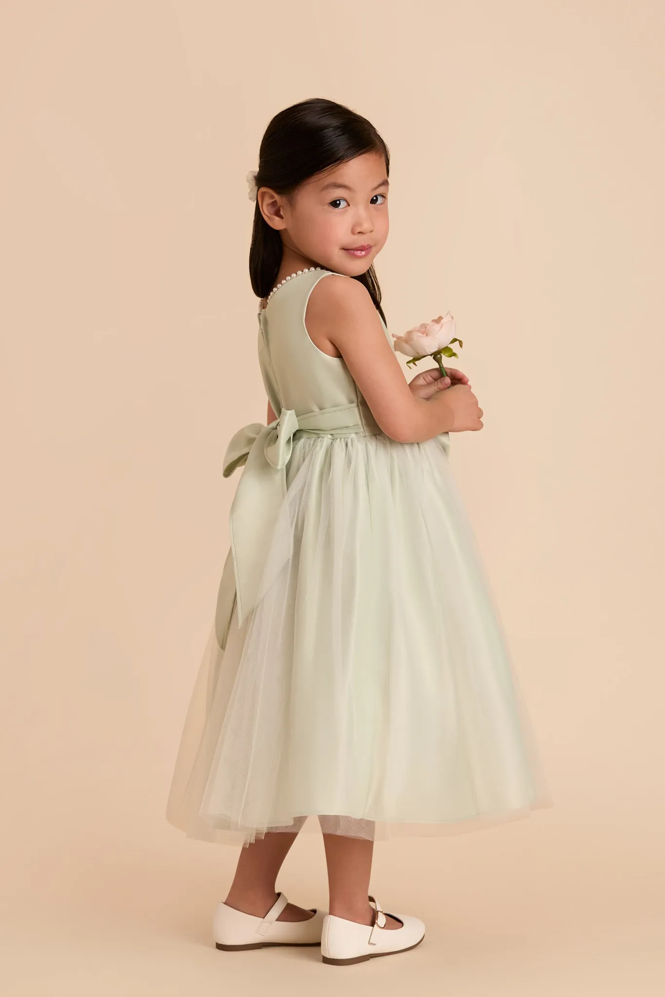 Fern Flower Girl Dress - Sage sold by Birdy Grey product image thumbnail 3