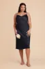 Lisa Matte Satin Midi Dress - Navy sold by Birdy Grey