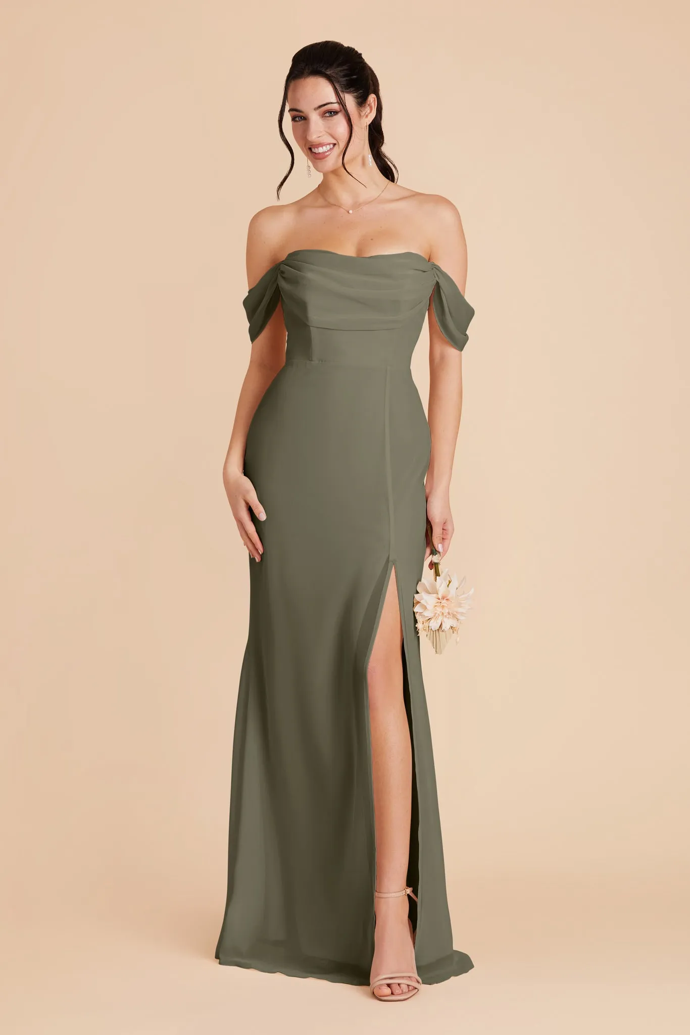 Mira Convertible Dress - Moss Green sold by Birdy Grey product image thumbnail 5