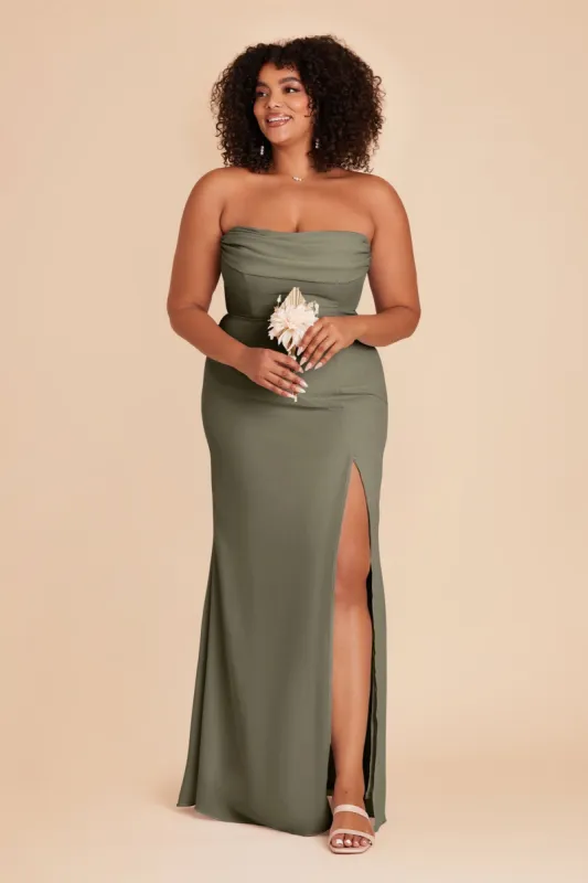 Mira Convertible Dress - Moss Green sold by Birdy Grey