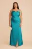 Lydia Matte Satin Dress - Teal sold by Birdy Grey