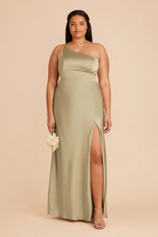 Kensie Matte Satin Dress - Moss Green sold by Birdy Grey
