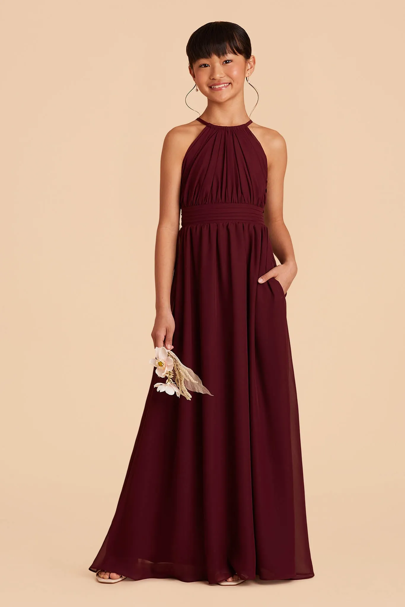 Sienna Junior Dress - Cabernet sold by Birdy Grey