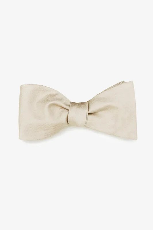 Daniel Bow Tie - Neutral Champagne sold by Birdy Grey