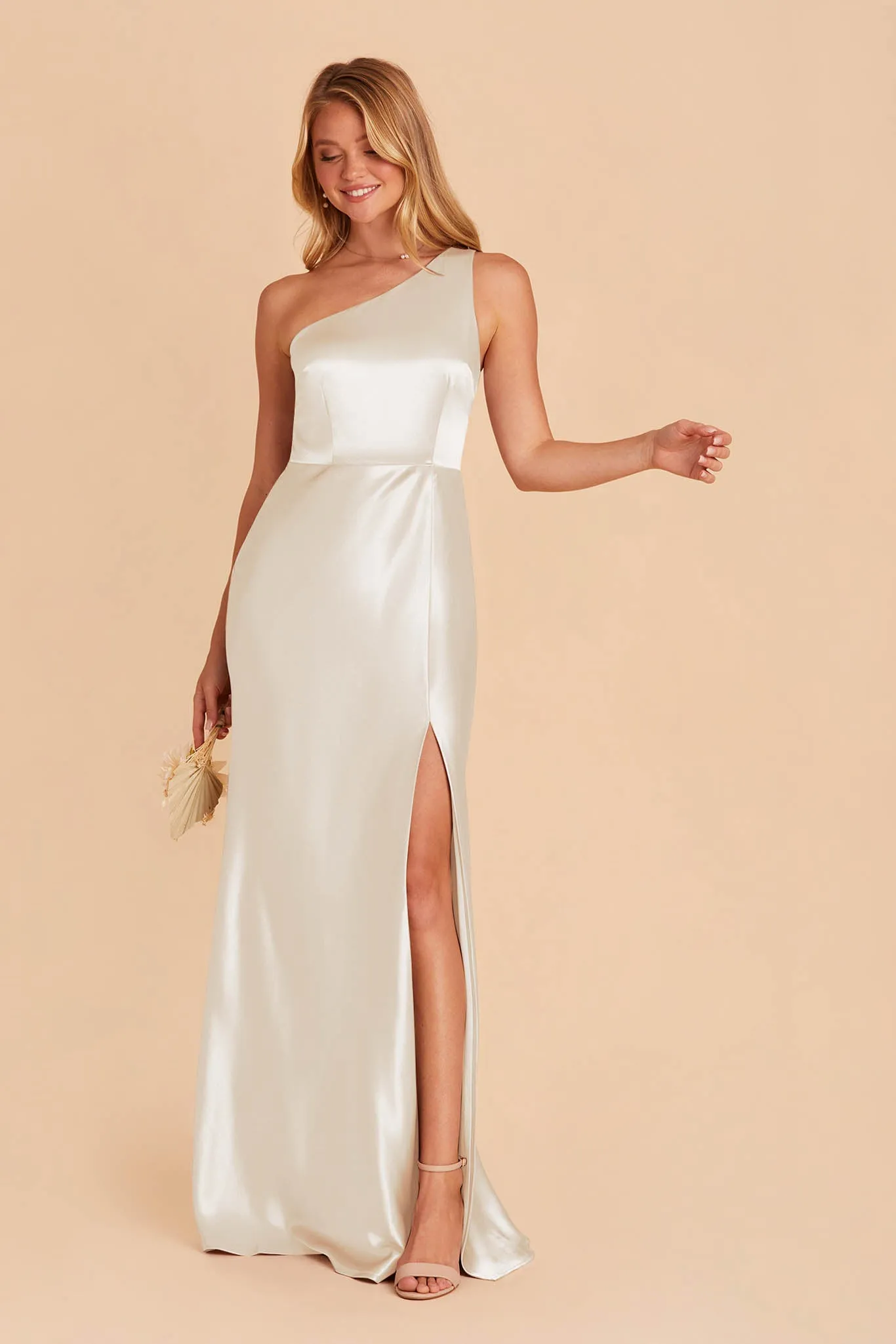 Kira Shiny Satin Dress - White sold by Birdy Grey product image thumbnail 4