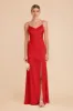 Catherine Matte Satin Dress - Ruby Red sold by Birdy Grey