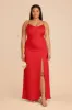 Catherine Matte Satin Dress - Ruby Red sold by Birdy Grey