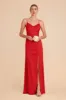 Catherine Matte Satin Dress - Ruby Red sold by Birdy Grey