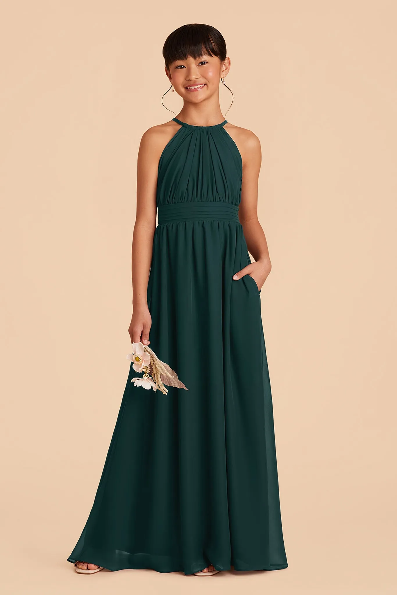 Sienna Junior Dress - Emerald sold by Birdy Grey