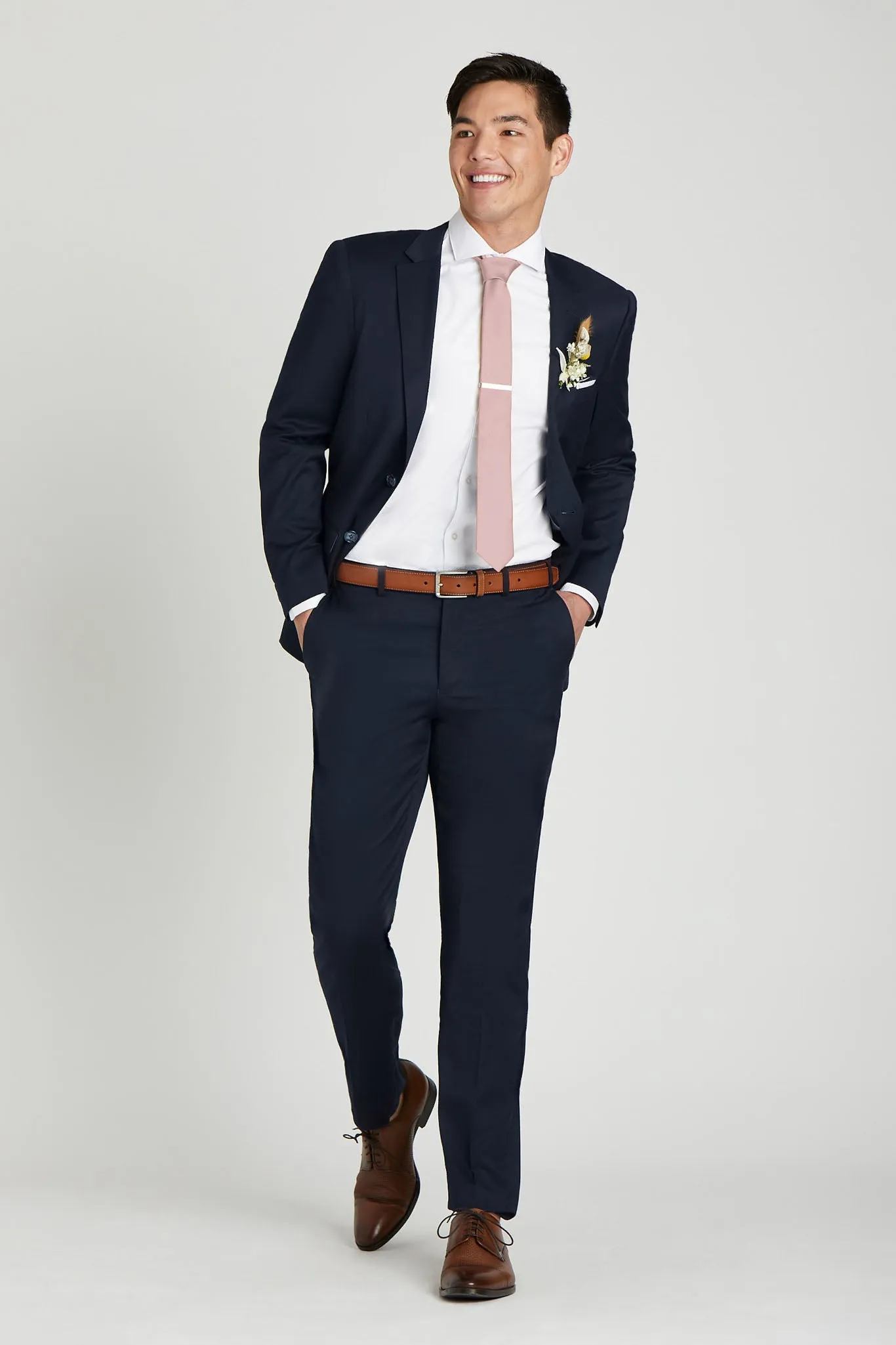 Simon Necktie - Blush Pink sold by Birdy Grey product image thumbnail 2