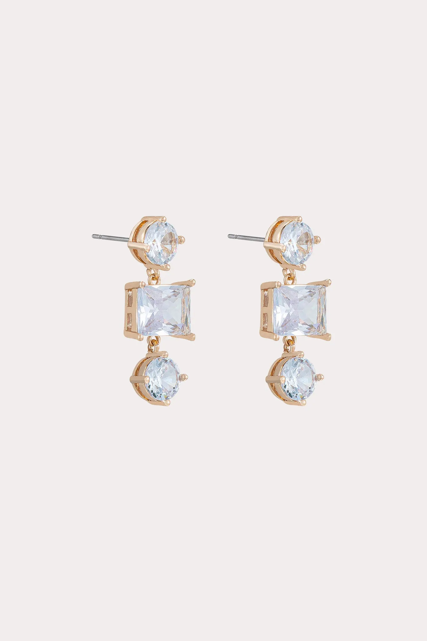 Mallorca Crystal Earrings - Gold sold by Birdy Grey product image thumbnail 3