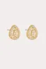 Ibiza Crystal Stud Earrings - Clear Crystal sold by Birdy Grey