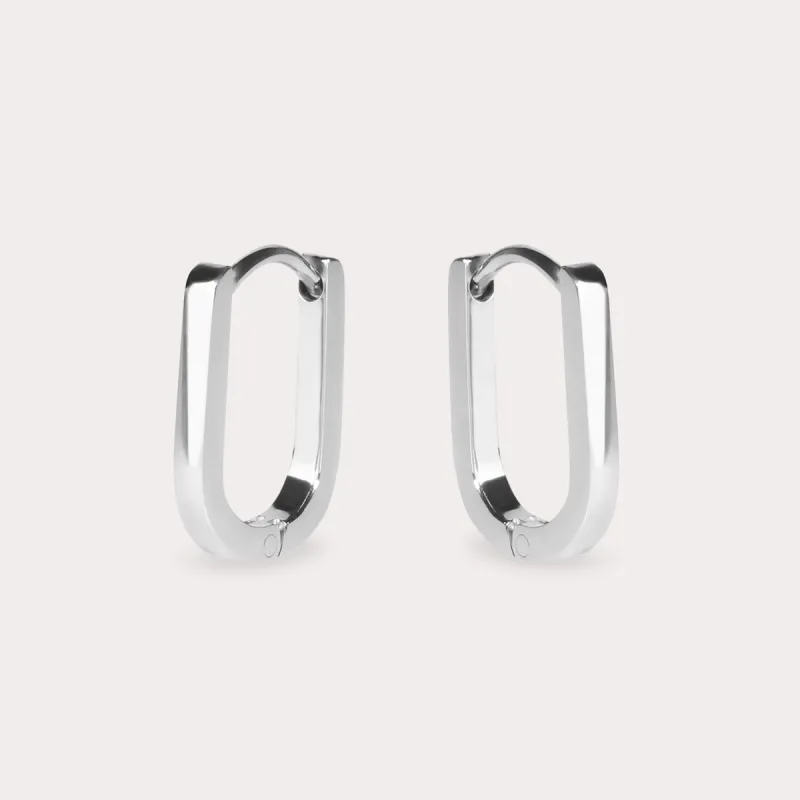 Solene Huggie Earrings by Mia Bijoux - Silver sold by Birdy Grey