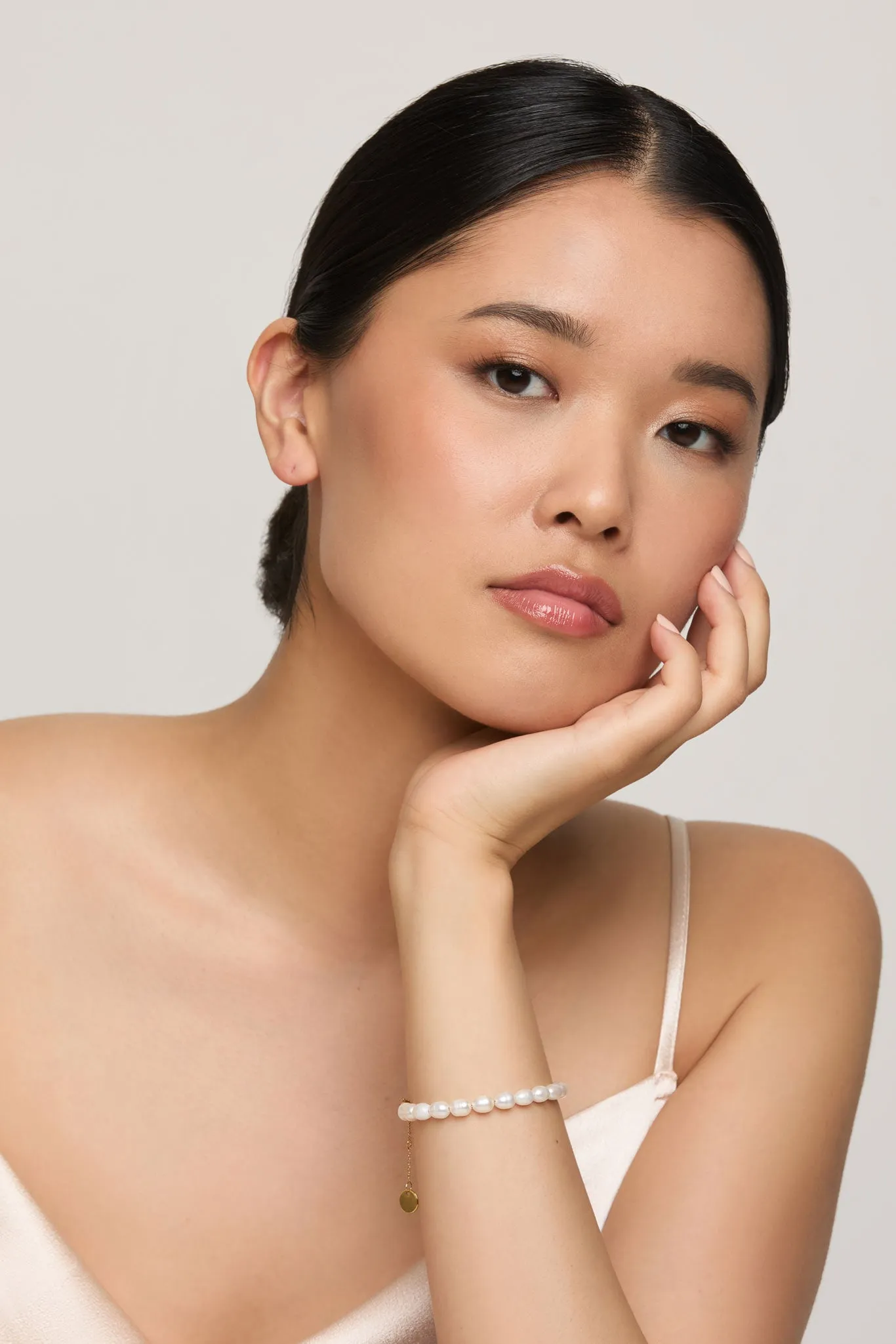 Crystal Pearl Bracelet by Mia Bijoux - Gold sold by Birdy Grey product image thumbnail 3