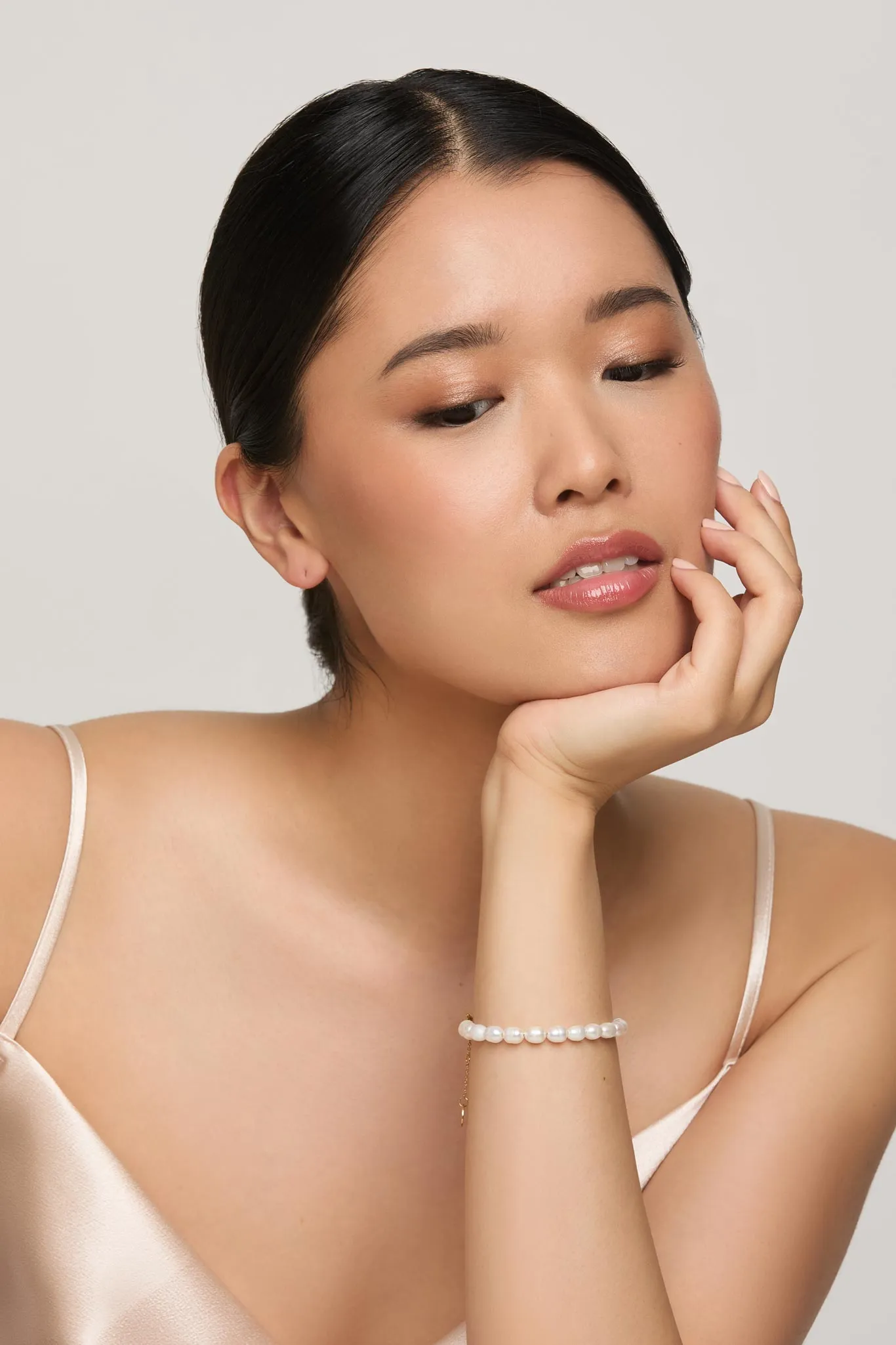 Crystal Pearl Bracelet by Mia Bijoux - Gold sold by Birdy Grey product image thumbnail 2