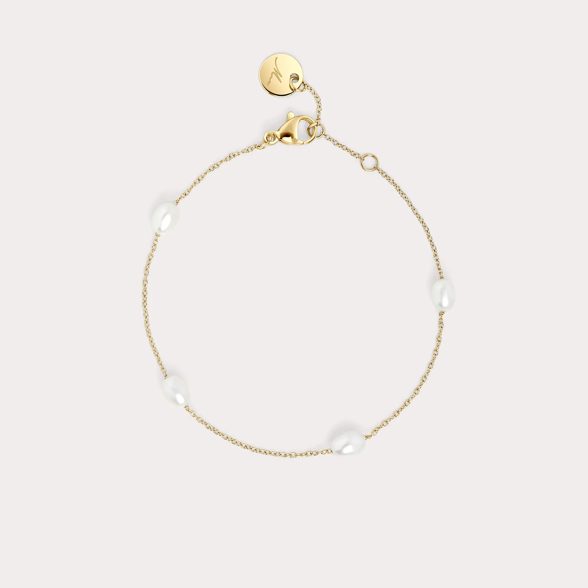 Opal Pearl Bracelet by Mia Bijoux - Gold sold by Birdy Grey