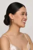 Sally Pearl Huggie Earrings by Mia Bijoux - Gold sold by Birdy Grey