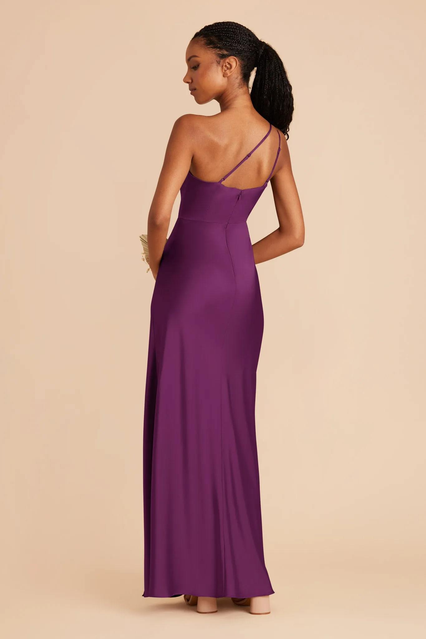 Kensie Matte Satin Dress - Fig sold by Birdy Grey product image thumbnail 4