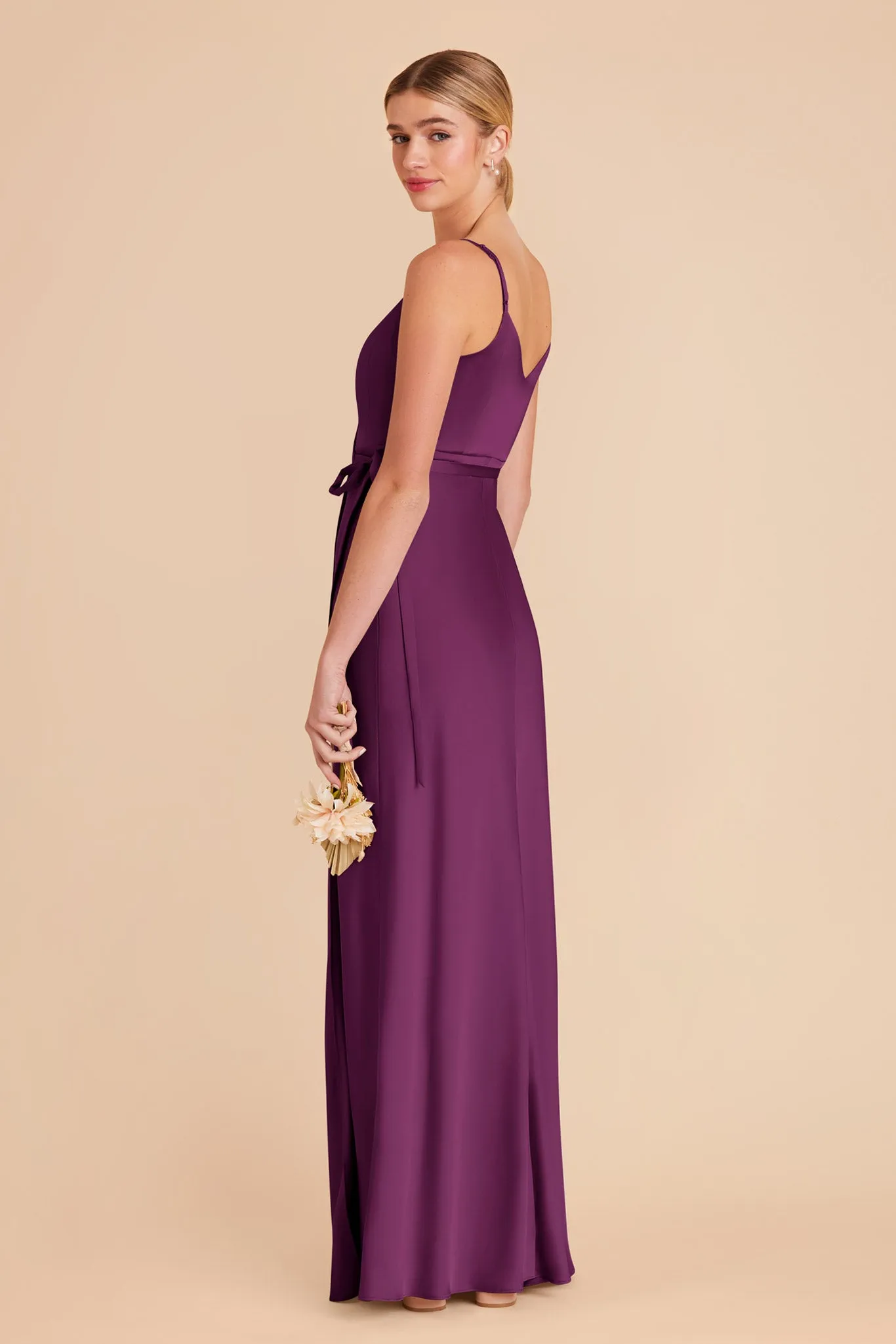 Cindy Matte Satin Dress - Fig sold by Birdy Grey product image thumbnail 4