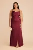 Lydia Matte Satin Dress - Burgundy sold by Birdy Grey