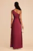 Kira Matte Satin Dress - Burgundy sold by Birdy Grey