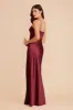Jessica Matte Satin Dress - Burgundy sold by Birdy Grey