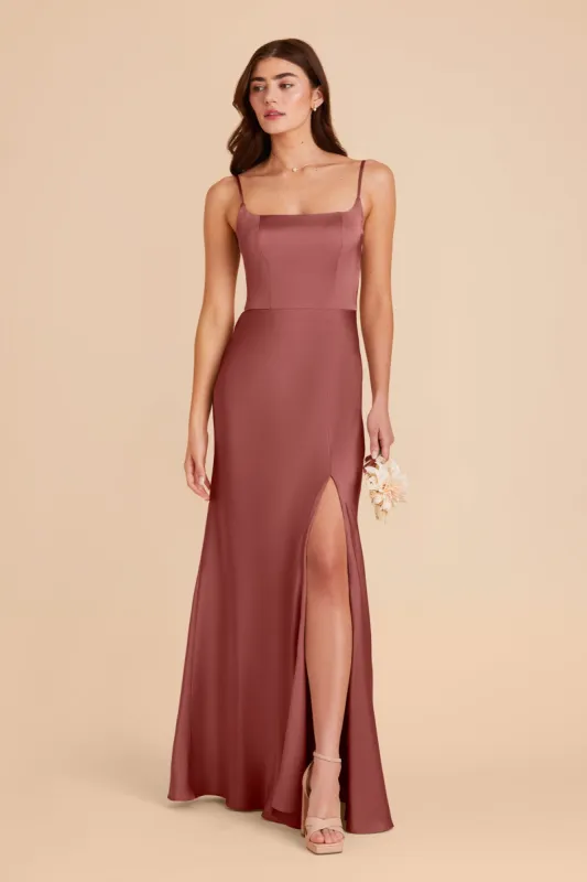 Mai Matte Satin Dress - Wild Rose sold by Birdy Grey