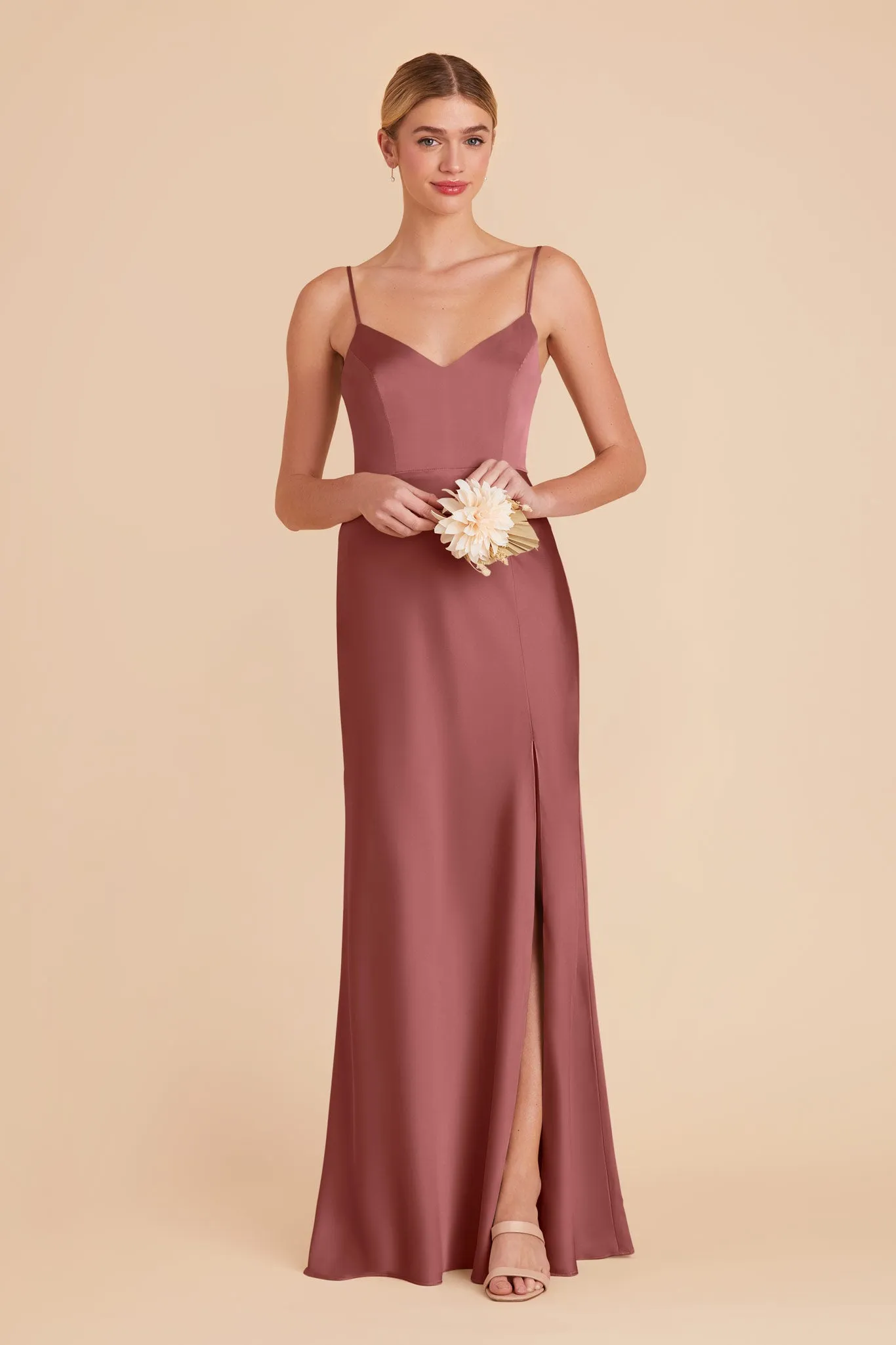 Jay Matte Satin Dress - Wild Rose sold by Birdy Grey product image thumbnail 3