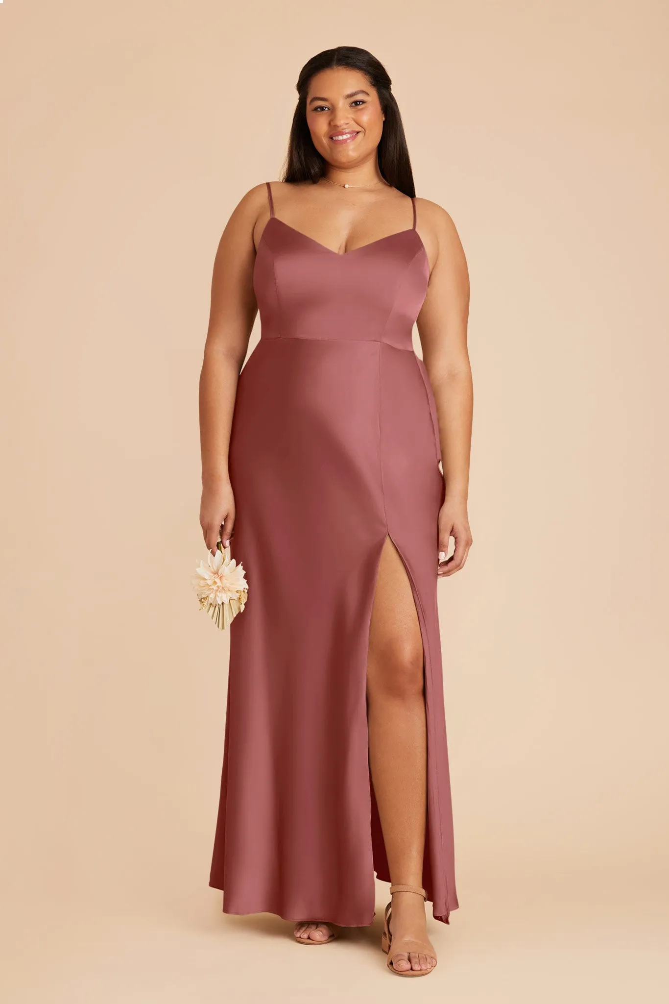 Jay Matte Satin Dress - Wild Rose sold by Birdy Grey product image thumbnail 2
