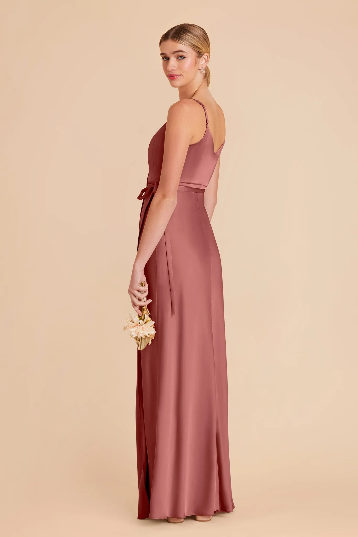 Cindy Matte Satin Dress - Wild Rose sold by Birdy Grey product image thumbnail 4
