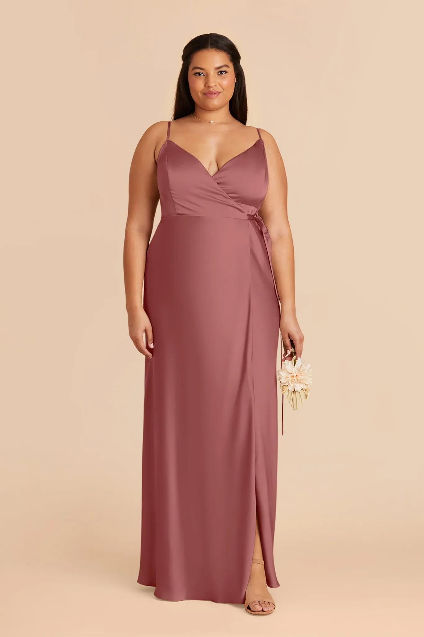Cindy Matte Satin Dress - Wild Rose sold by Birdy Grey product image thumbnail 2