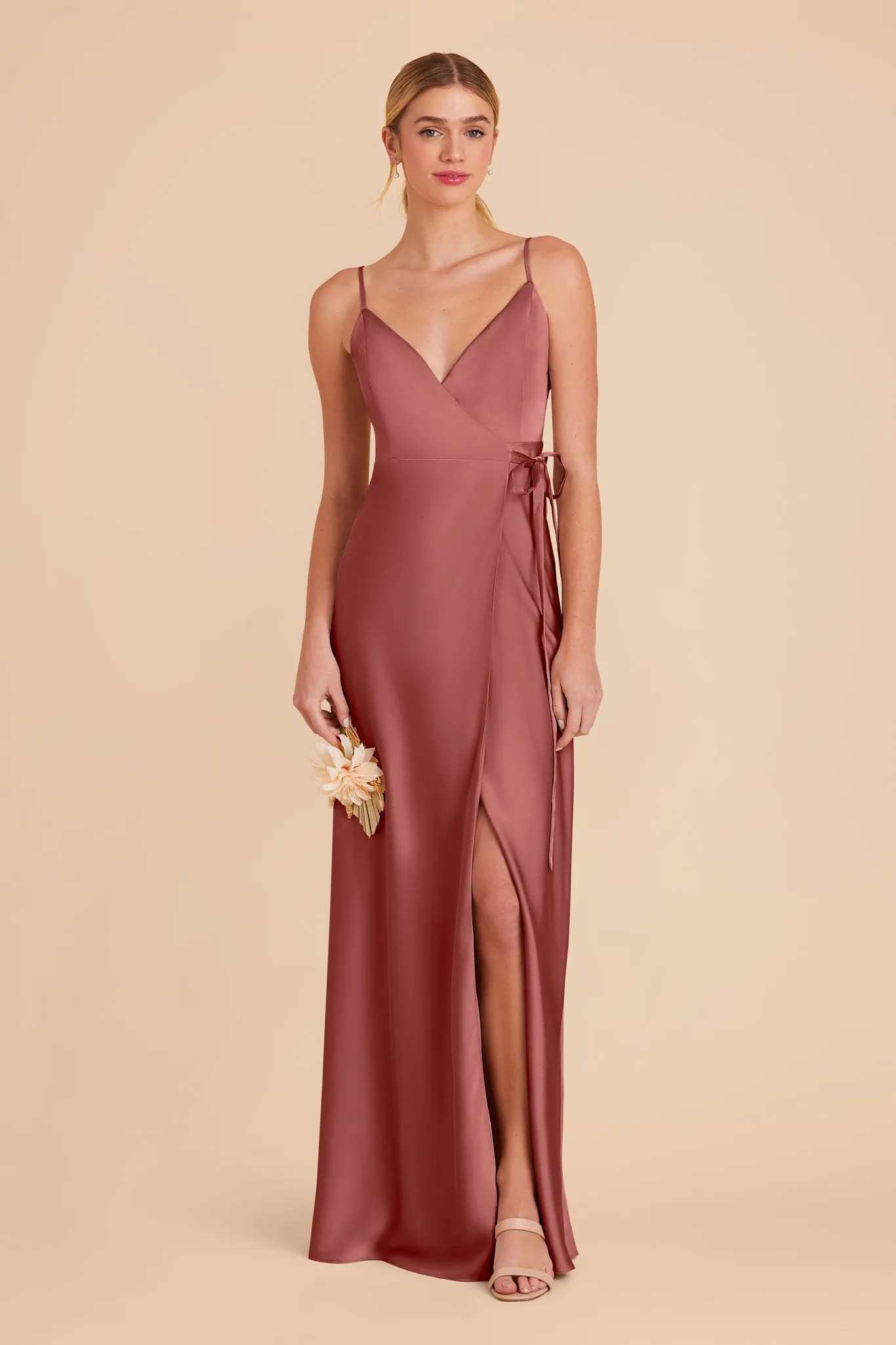 Cindy Matte Satin Dress - Wild Rose sold by Birdy Grey product image thumbnail 3