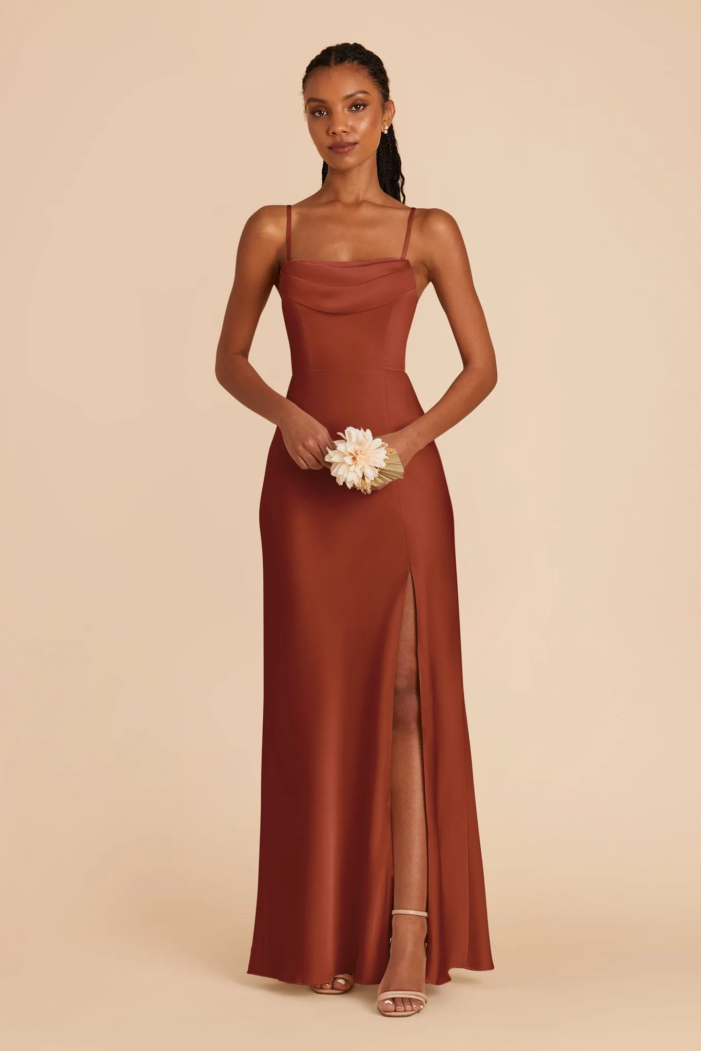 Mia Matte Satin Convertible Dress - Auburn sold by Birdy Grey product image thumbnail 2
