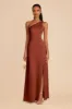 Kira Matte Satin Dress - Auburn sold by Birdy Grey
