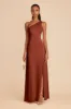 Kira Matte Satin Dress - Auburn sold by Birdy Grey