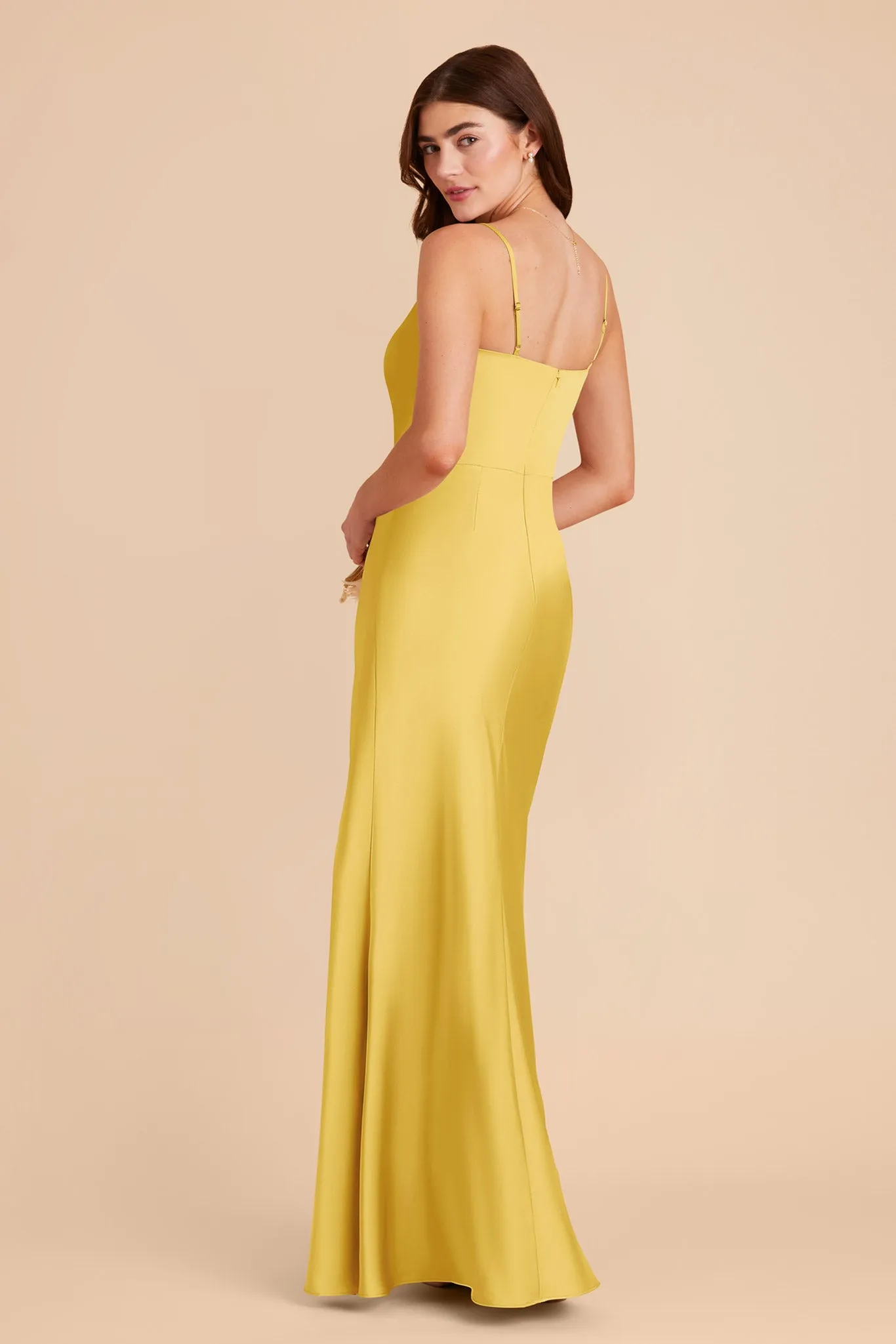 Mai Matte Satin Dress - Sunflower Yellow sold by Birdy Grey product image thumbnail 5