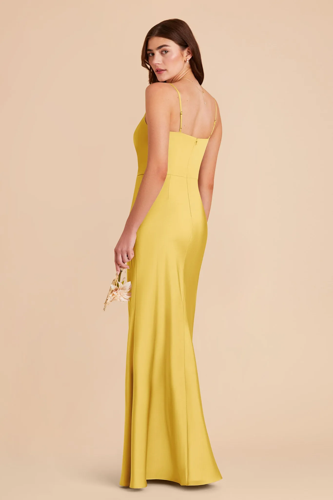 Mai Matte Satin Dress - Sunflower Yellow sold by Birdy Grey product image thumbnail 4